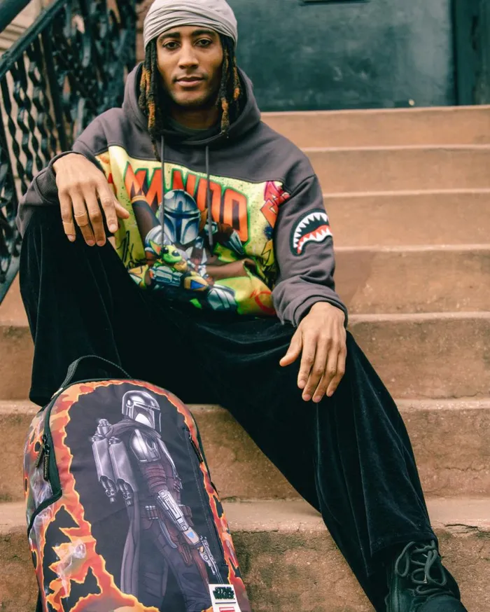 SPRAYGROUND Backpacks STAR WARS MANDALORIAN BLOWOUT SHARK BACKPACK 8211 Universal SPRAYGROUND Backpacks STAR WARS MANDALORIAN BLOWOUT SHARK BACKPACK 8211 Universal