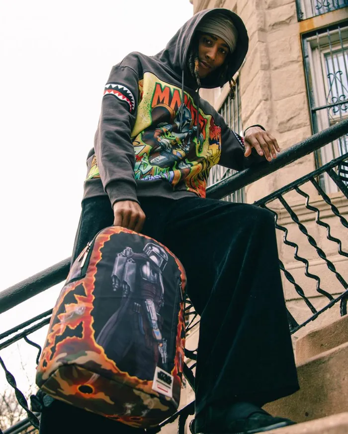 SPRAYGROUND Backpacks STAR WARS MANDALORIAN BLOWOUT SHARK BACKPACK 8211 Universal SPRAYGROUND Backpacks STAR WARS MANDALORIAN BLOWOUT SHARK BACKPACK 8211 Universal