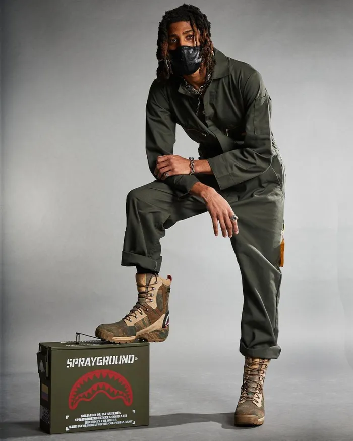 SPRAYGROUND Boots CAMO TERRAIN FUERZA COBRA PARATROOPER BOOTS 8211 MADE IN COLOMBIA NUMBERED 1280 PAIRS 8211 Universal
