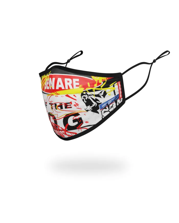 SPRAYGROUND Face Masks ADULT BEWARE OF THE DOG FORMFITTING FACE MASK 8211 Universal SPRAYGROUND Face Masks ADULT BEWARE OF THE DOG FORMFITTING FACE MASK 8211 Universal