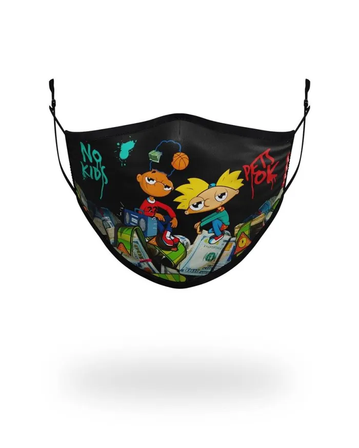 SPRAYGROUND Face Masks ADULT HEY ARNOLD MONEY STACKS FORM FITTING FACECOVERING 8211 Universal