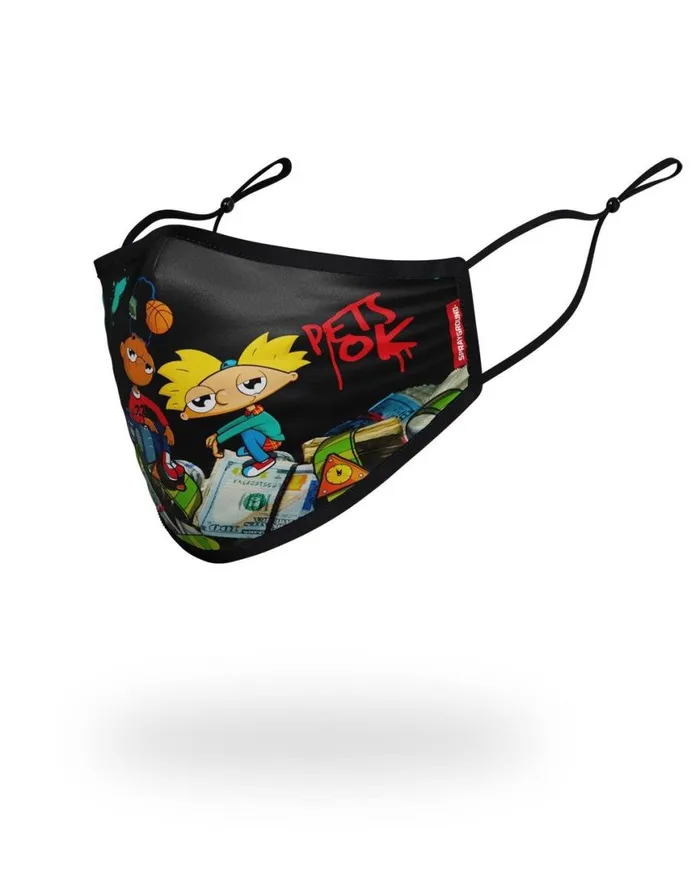 SPRAYGROUND Face Masks ADULT HEY ARNOLD MONEY STACKS FORM FITTING FACECOVERING 8211 Universal SPRAYGROUND Face Masks ADULT HEY ARNOLD MONEY STACKS FORM FITTING FACECOVERING 8211 Universal