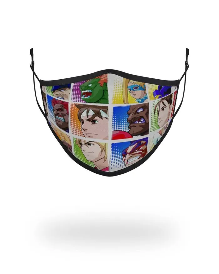 SPRAYGROUND Face Masks ADULT STREET FIGHTER PLAYER SELECT FORM FITTING FACECOVERING 8211 Universal