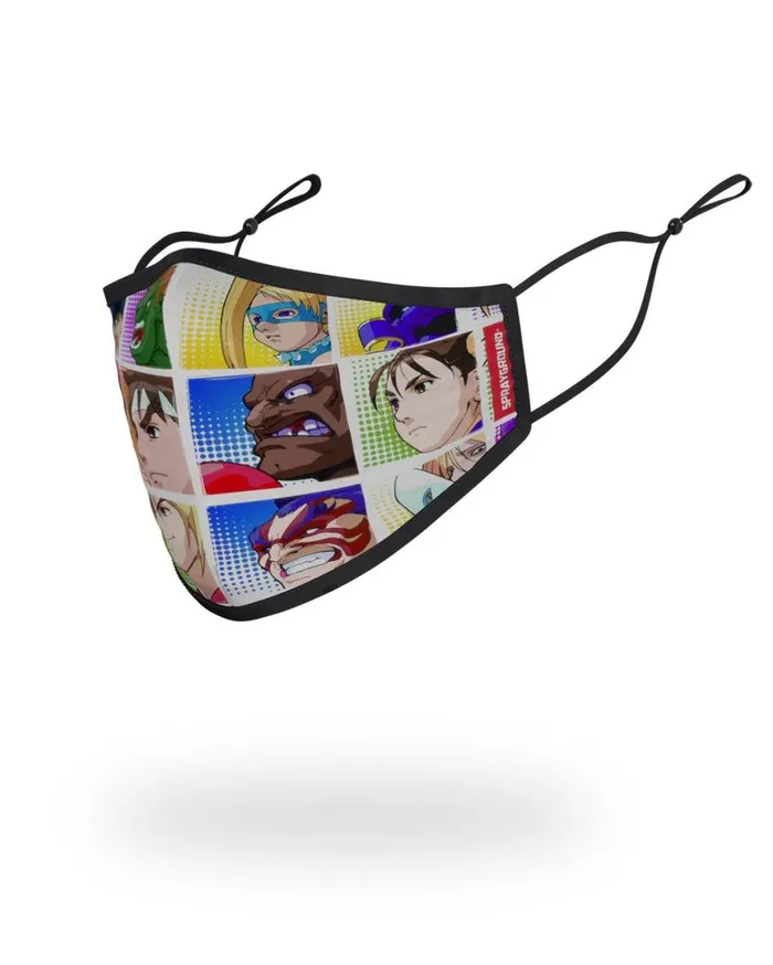 SPRAYGROUND Face Masks ADULT STREET FIGHTER PLAYER SELECT FORM FITTING FACECOVERING 8211 Universal SPRAYGROUND Face Masks ADULT STREET FIGHTER PLAYER SELECT FORM FITTING FACECOVERING 8211 Universal