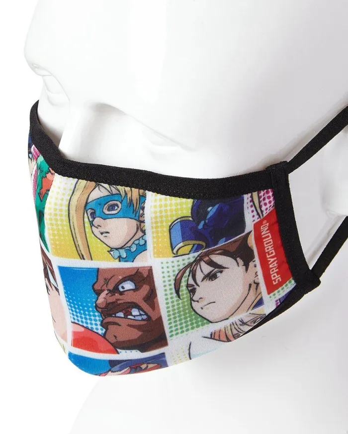 SPRAYGROUND Face Masks ADULT STREET FIGHTER PLAYER SELECT FORM FITTING FACECOVERING 8211 Universal SPRAYGROUND Face Masks ADULT STREET FIGHTER PLAYER SELECT FORM FITTING FACECOVERING 8211 Universal