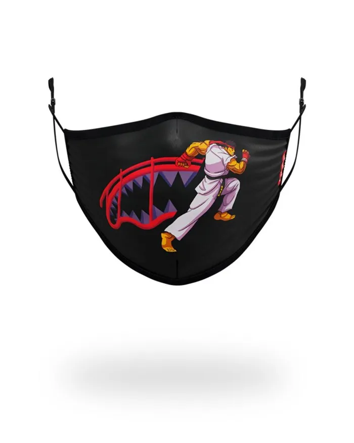SPRAYGROUND Face Masks ADULT STREET FIGHTER RYU SHARK FORM FITTING FACECOVERING 8211 Universal