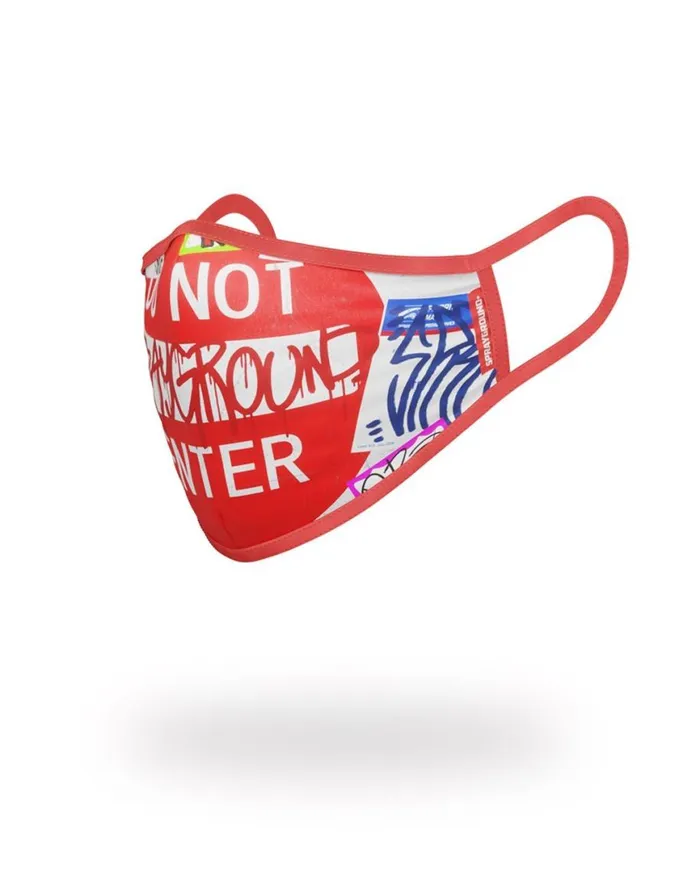 SPRAYGROUND Face Masks DO NOT ENTER FORMFITTING MASK 8211 Universal