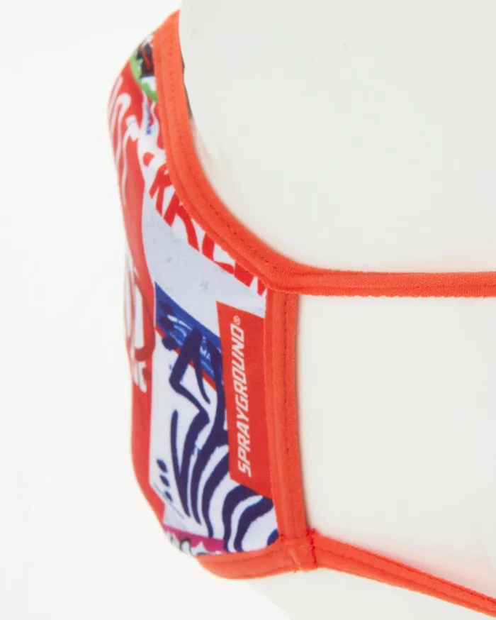 SPRAYGROUND Face Masks DO NOT ENTER FORMFITTING MASK 8211 Universal