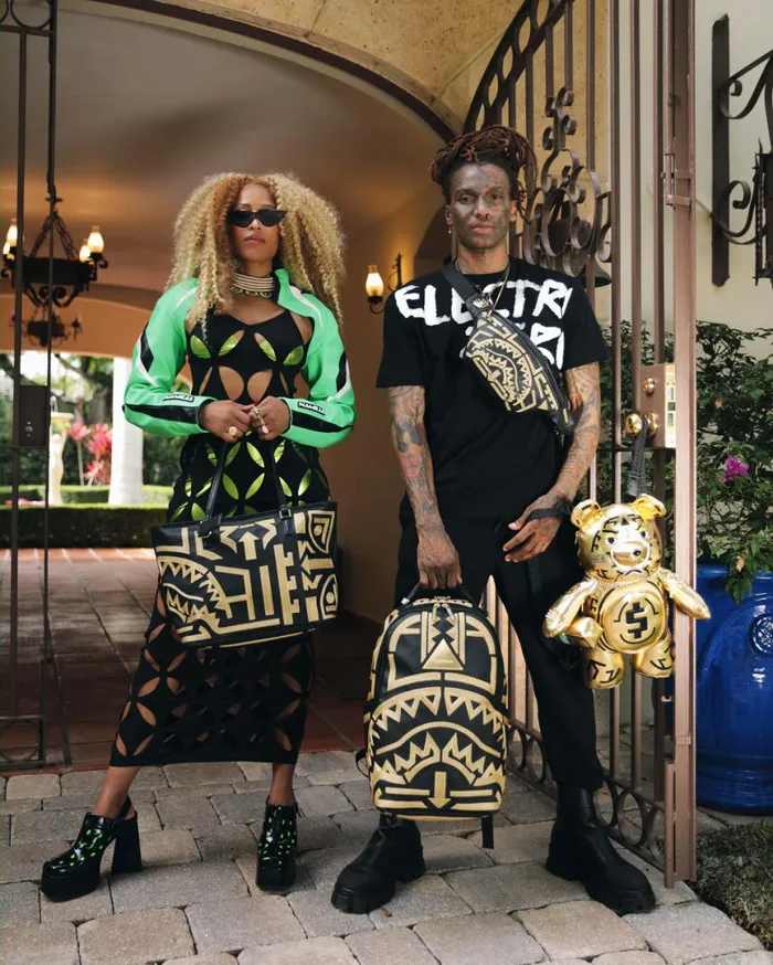 SPRAYGROUND Handbags AI8 AFRICAN INTELLIGENCE PATH TO THE FUTURE II TOTE 8211 Universal SPRAYGROUND Handbags AI8 AFRICAN INTELLIGENCE PATH TO THE FUTURE II TOTE 8211 Universal