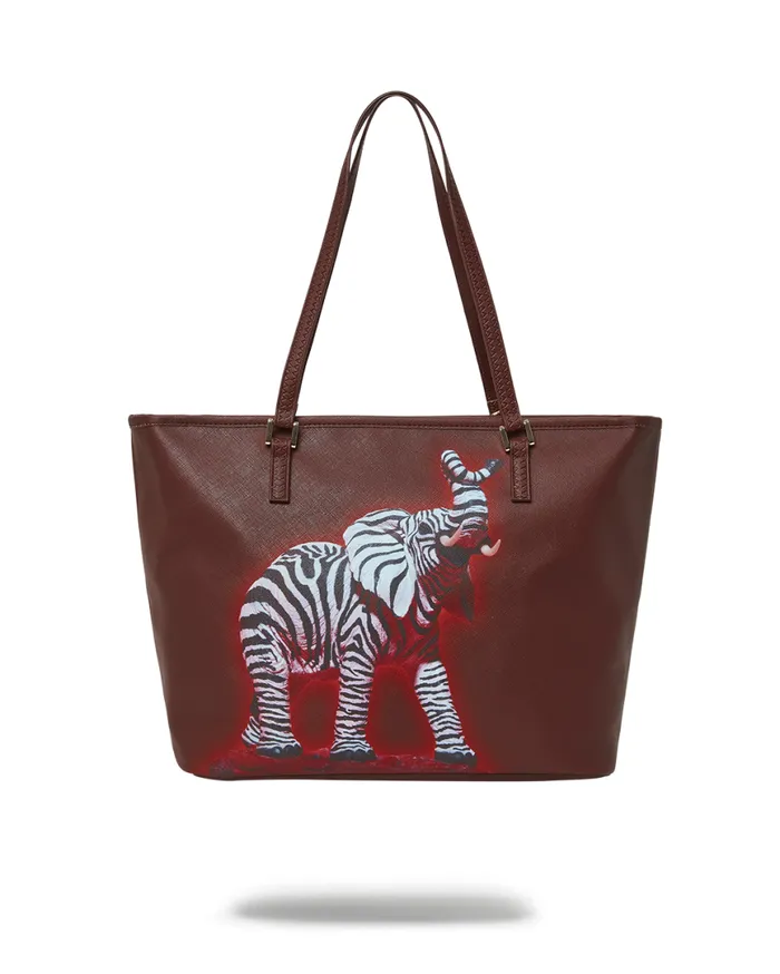 SPRAYGROUND Handbags ZEBRA ELEPHANT RON ENGLISH COLLAB TOTE 8211 Universal SPRAYGROUND Handbags ZEBRA ELEPHANT RON ENGLISH COLLAB TOTE 8211 Universal