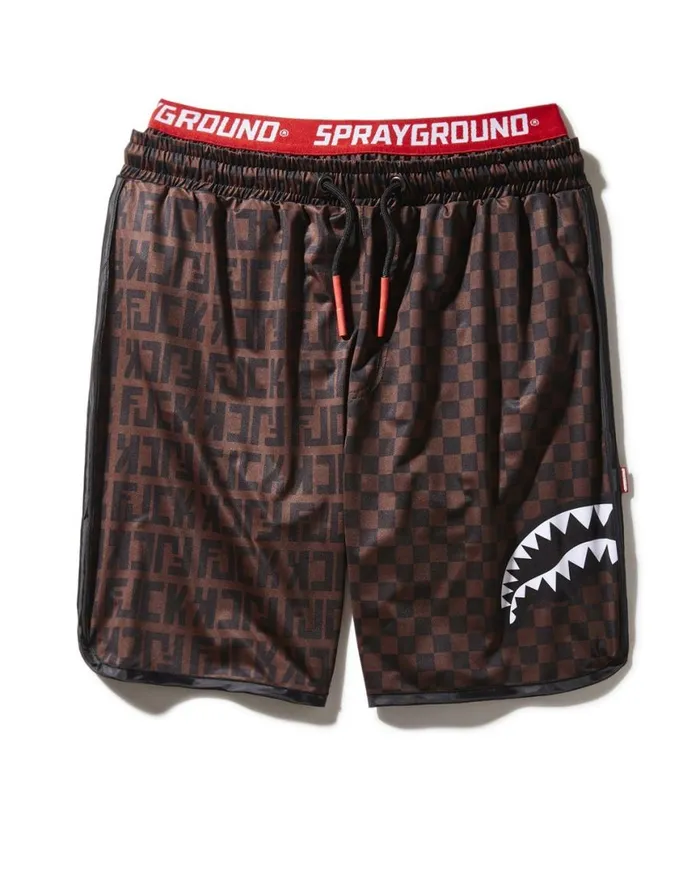 SPRAYGROUND Swimwear OFFENDED SPLIT THE CHECK CORTO SWIM TRUNKS 8211 Universal