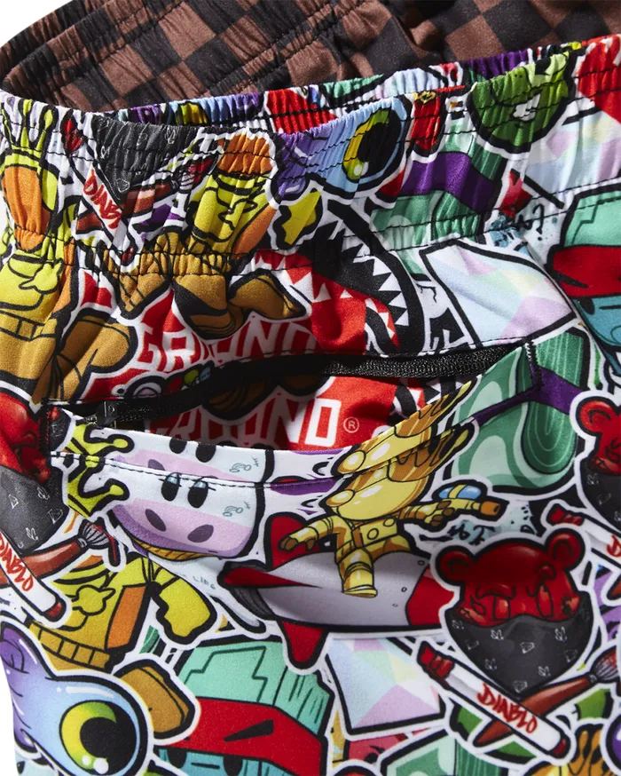 SPRAYGROUND Swimwear STICKER CREW SWIM SHORTS 8211 Universal SPRAYGROUND Swimwear STICKER CREW SWIM SHORTS 8211 Universal