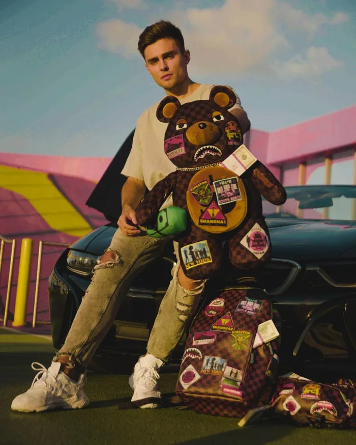 SPRAYGROUND Teddy Bear Backpacks GLOBAL MOGUL MONEYBEAR TEDDYBEAR BACKPACK 8211 Universal