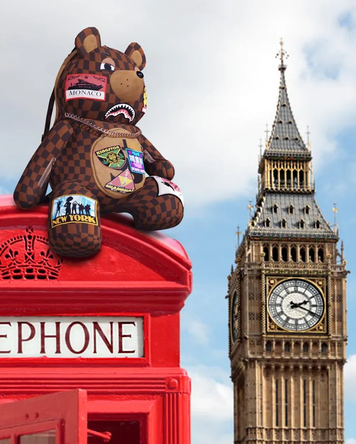 SPRAYGROUND Teddy Bear Backpacks GLOBAL MOGUL MONEYBEAR TEDDYBEAR BACKPACK 8211 Universal