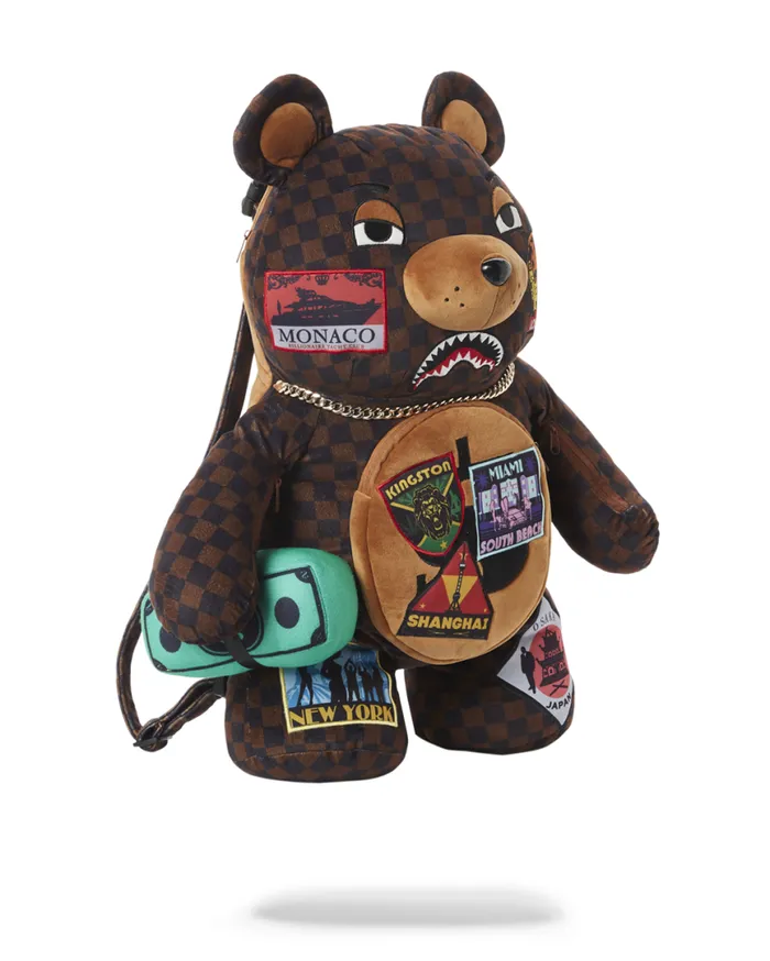 SPRAYGROUND Teddy Bear Backpacks GLOBAL MOGUL MONEYBEAR TEDDYBEAR BACKPACK 8211 Universal