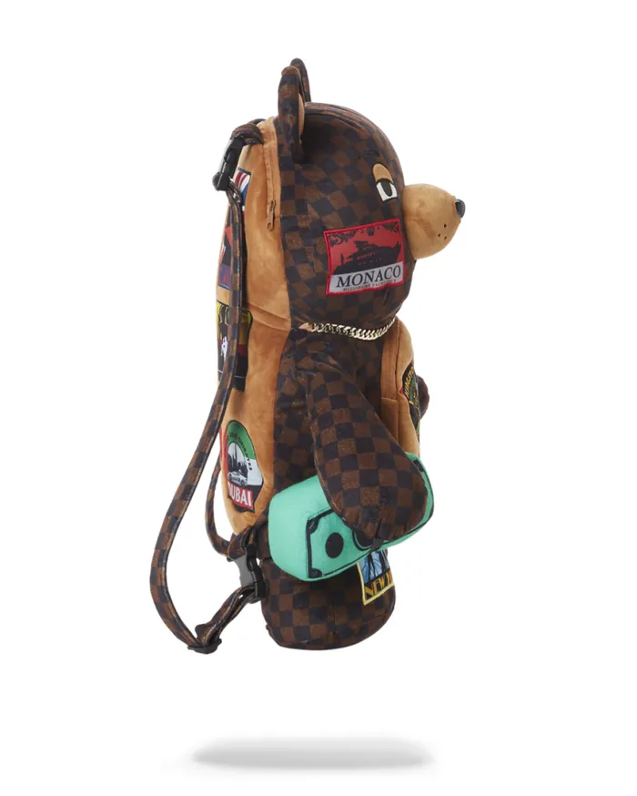 SPRAYGROUND Teddy Bear Backpacks GLOBAL MOGUL MONEYBEAR TEDDYBEAR BACKPACK 8211 Universal