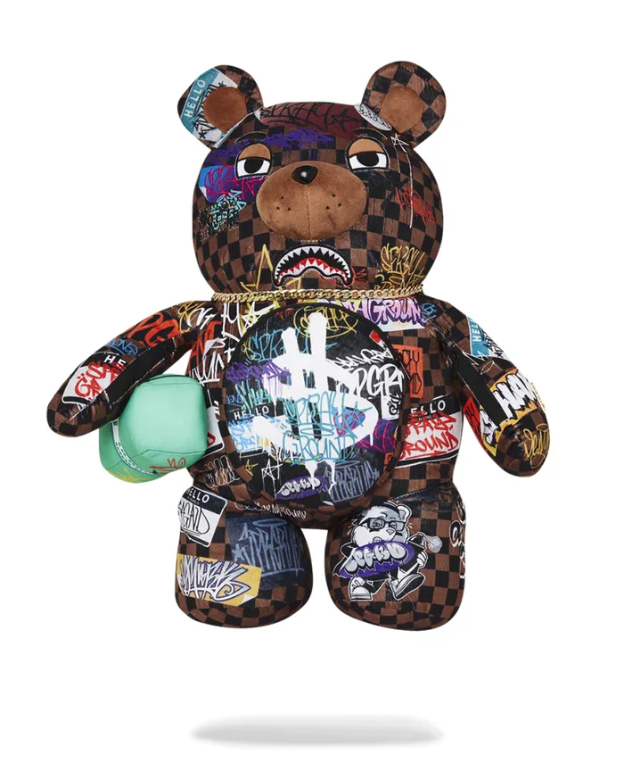 SPRAYGROUND Teddy Bear Backpacks SHARKS IN PARIS THE RIZZ MONEYBEAR TEDDYBEAR BACKPACK 8211 Universal