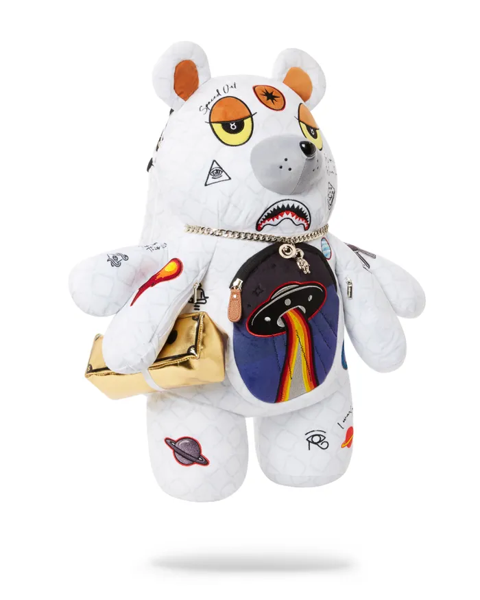 SPRAYGROUND Teddy Bear Backpacks UFO SPACED OUT MONEYBEAR TEDDYBEAR BACKPACK 8211 Universal SPRAYGROUND Teddy Bear Backpacks UFO SPACED OUT MONEYBEAR TEDDYBEAR BACKPACK 8211 Universal