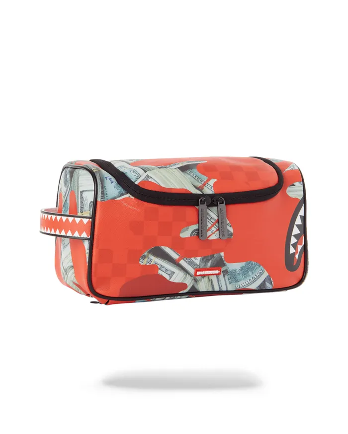 SPRAYGROUND Toiletries Aka Money Bags MONEY CAMO RED TOILETRY BAG 8211 Universal SPRAYGROUND Toiletries Aka Money Bags MONEY CAMO RED TOILETRY BAG 8211 Universal