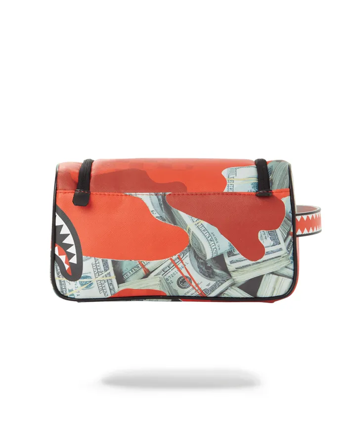 SPRAYGROUND Toiletries Aka Money Bags MONEY CAMO RED TOILETRY BAG 8211 Universal SPRAYGROUND Toiletries Aka Money Bags MONEY CAMO RED TOILETRY BAG 8211 Universal