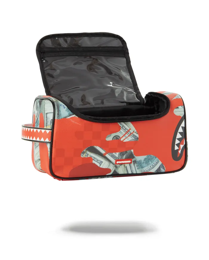 SPRAYGROUND Toiletries Aka Money Bags MONEY CAMO RED TOILETRY BAG 8211 Universal SPRAYGROUND Toiletries Aka Money Bags MONEY CAMO RED TOILETRY BAG 8211 Universal