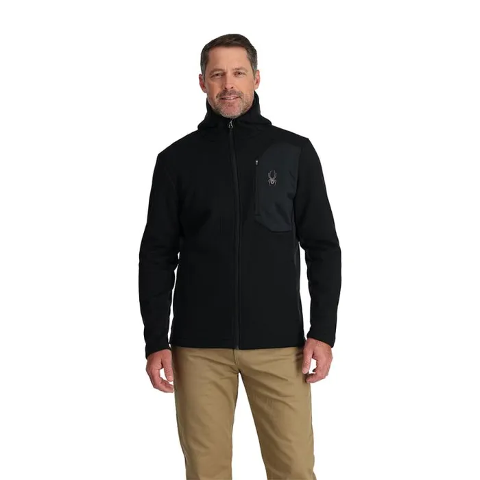 Spyder Fleece Bandit Hooded Black 8211 Mens