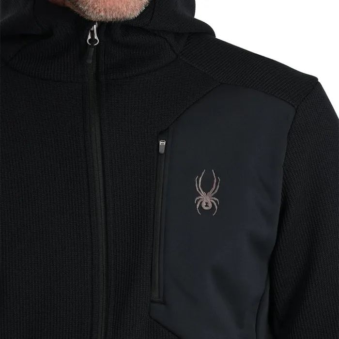Spyder Fleece Bandit Hooded Black 8211 Mens
