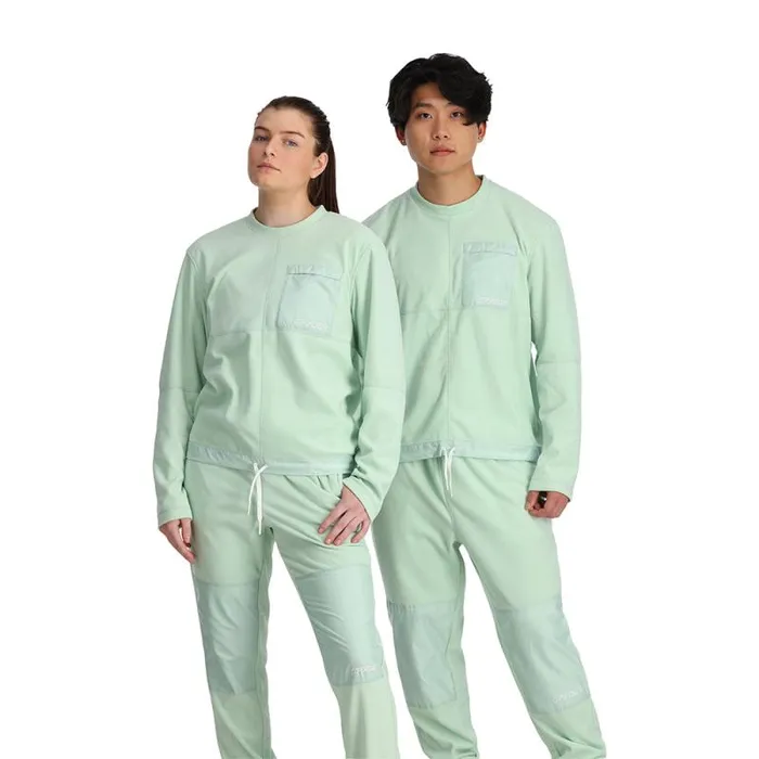 Spyder Fleece Lounge Crew Wintergreen 8211 Mens
