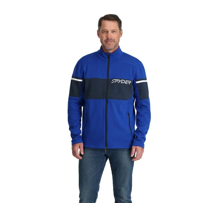Spyder Fleece Speed Fleece Full Zip Electric Blue 8211 Mens