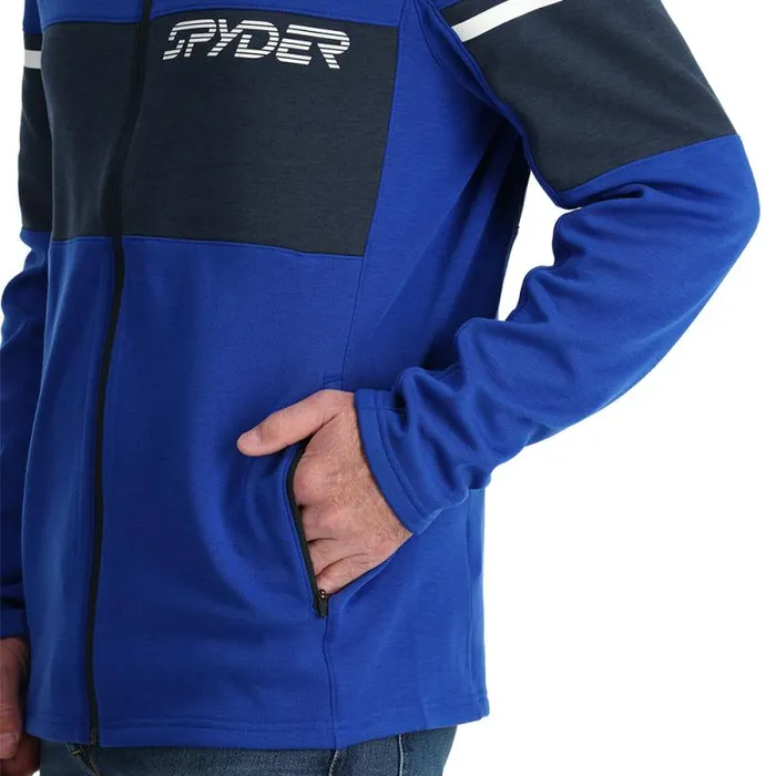 Spyder Fleece Speed Fleece Full Zip Electric Blue 8211 Mens