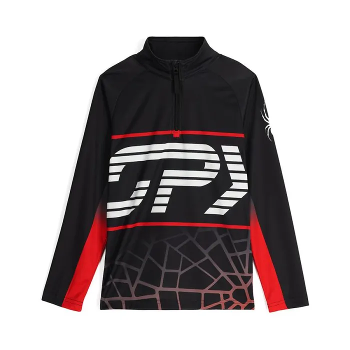 Spyder Fleece Web Half Zip Black 8211 Kids