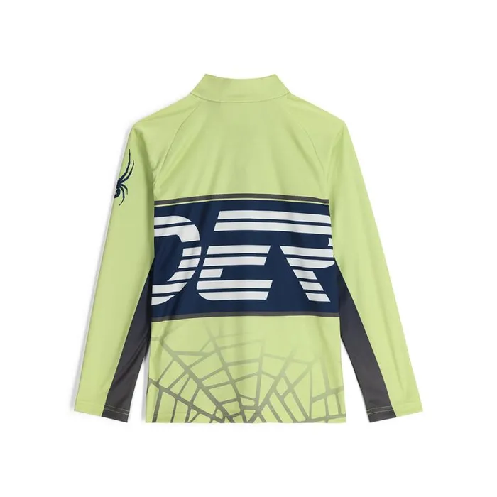 Spyder Fleece Web Half Zip Lime Ice 8211 Kids