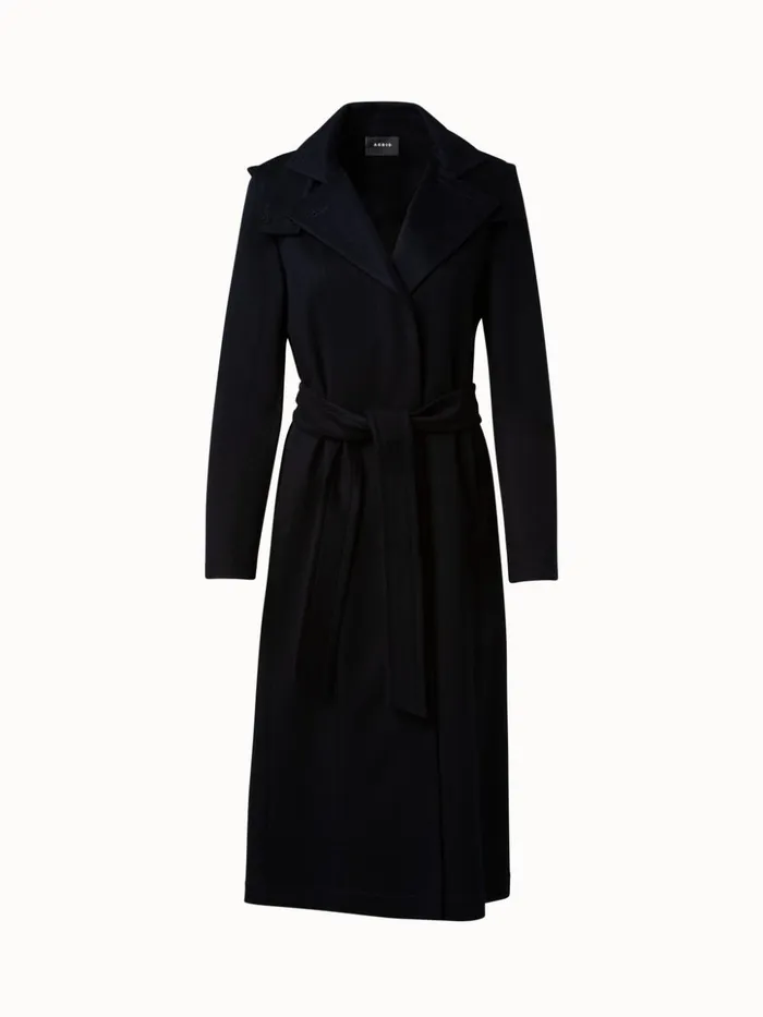 Storm System Cashmere Coat Navy Women Akris Coats