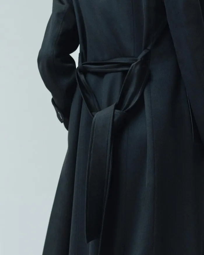 Storm System Cashmere Coat Navy Women Akris Coats