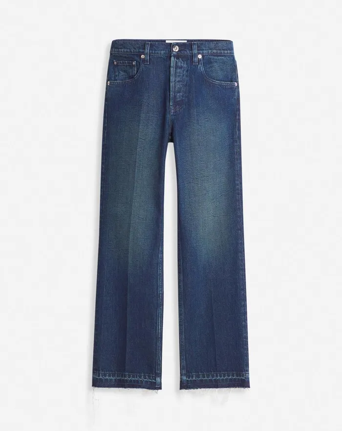 Straight 5pocket Denim Pants Medium Blue Men Lanvin Pants and Shorts