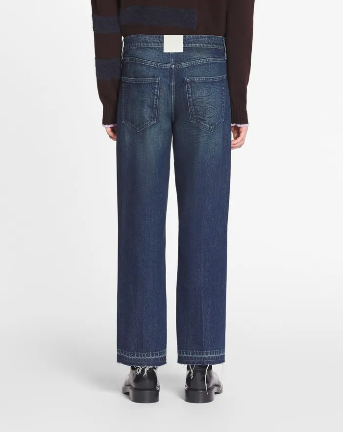 Straight 5pocket Denim Pants Medium Blue Men Lanvin Pants and Shorts Straight 5pocket Denim Pants Medium Blue Men Lanvin Pants and Shorts