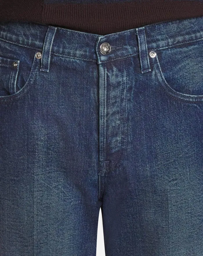 Straight 5pocket Denim Pants Medium Blue Men Lanvin Pants and Shorts Straight 5pocket Denim Pants Medium Blue Men Lanvin Pants and Shorts