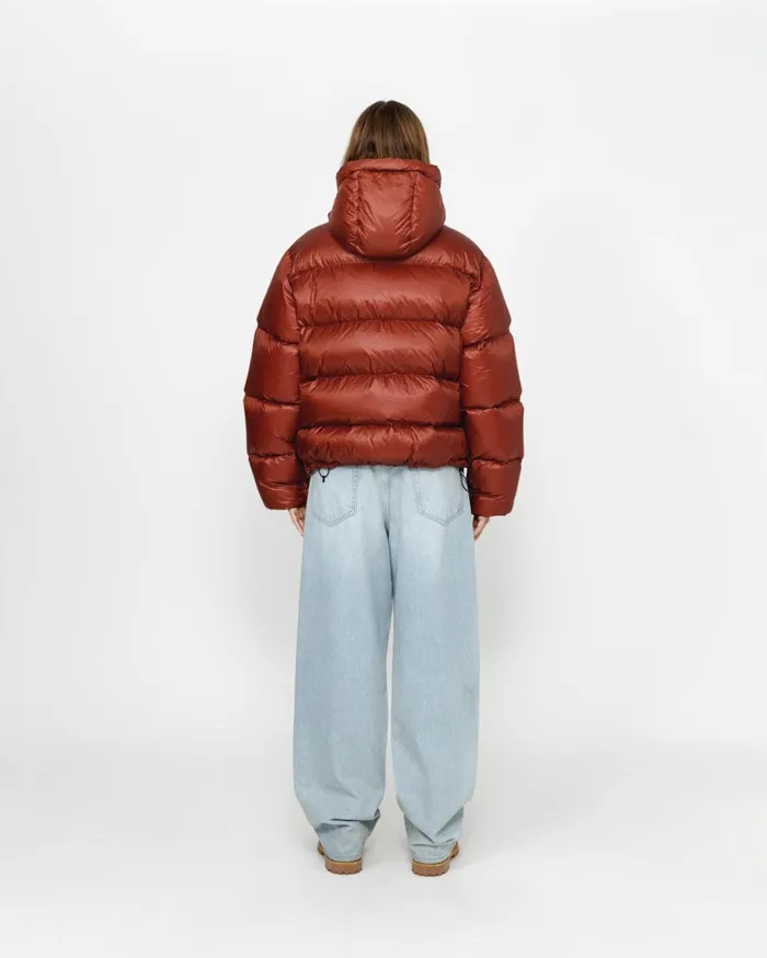 Stussy Outerwear DOWN PARKA MICRO RIPSTOP Brick 8211 MenWomen