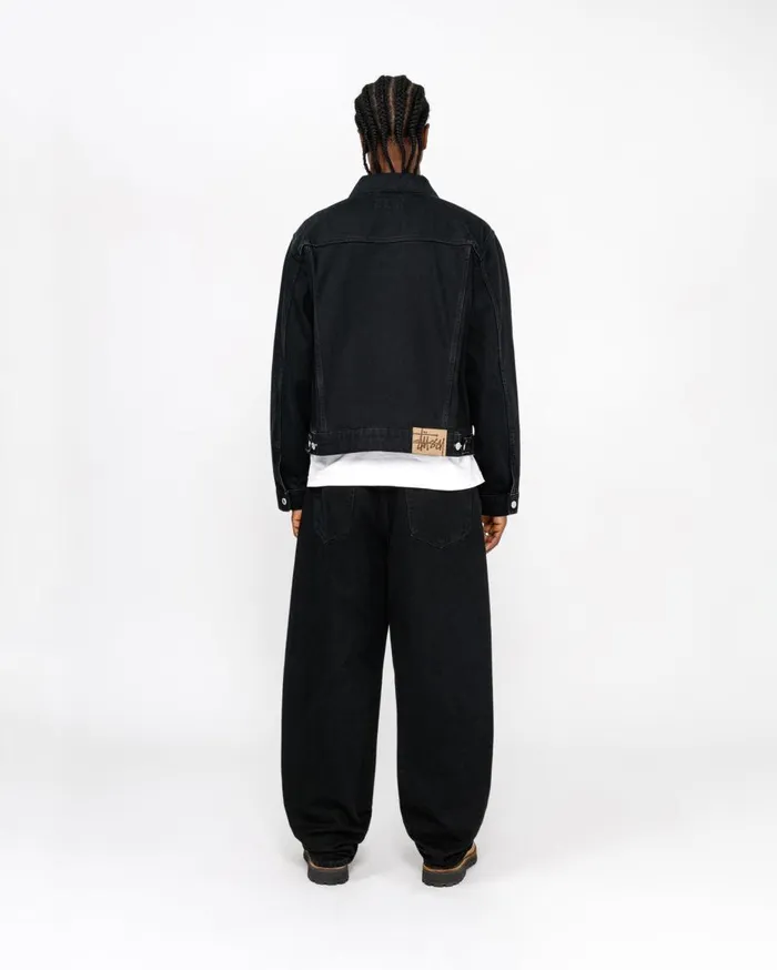 Stussy Outerwear TRUCKER JACKET DENIM Black 8211 MenWomen