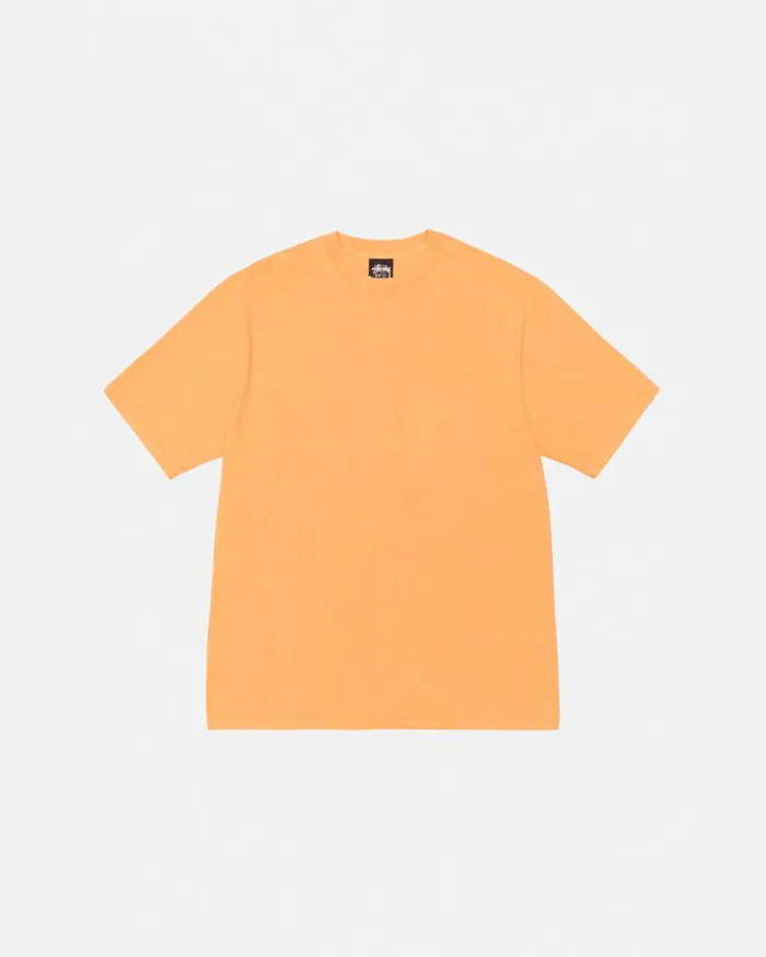 Stussy Tees BUANA TEE PIGMENT DYED Orange 8211 MenWomen