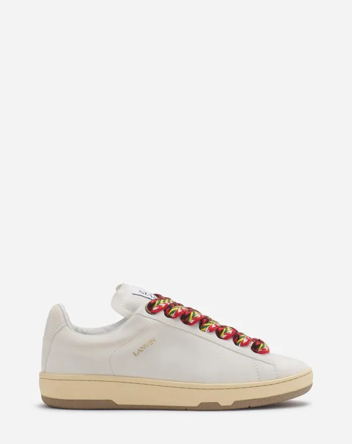 Suede Lite Curb Sneakers White Women Lanvin Sneakers