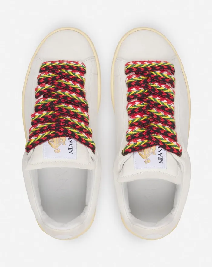 Suede Lite Curb Sneakers White Women Lanvin Sneakers
