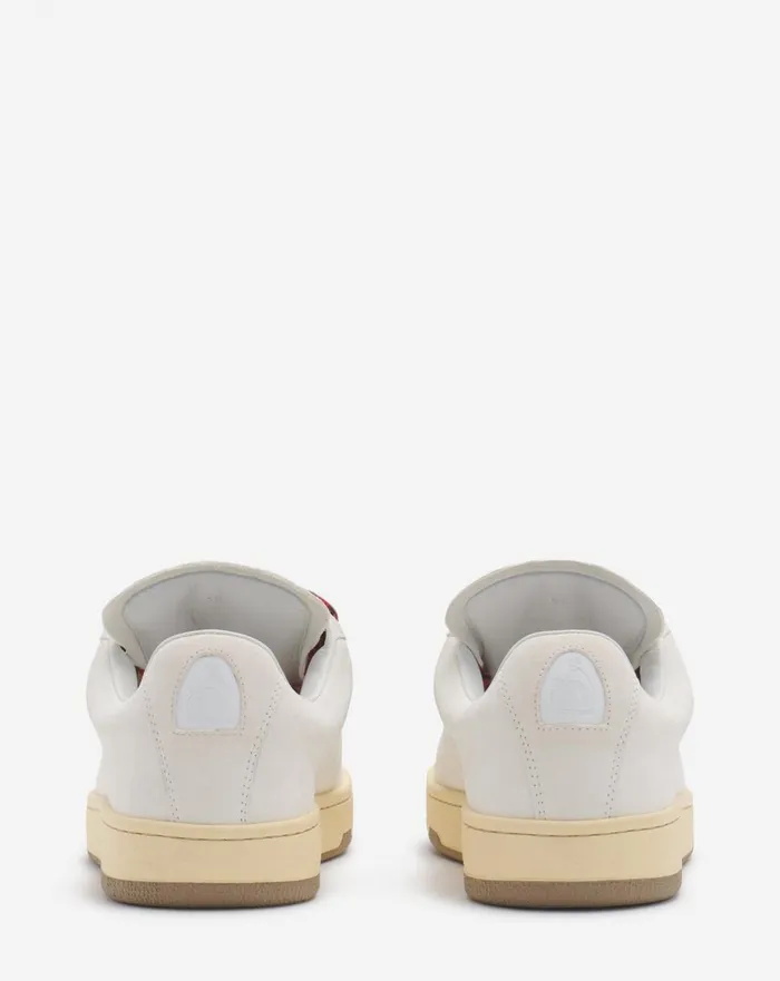 Suede Lite Curb Sneakers White Women Lanvin Sneakers