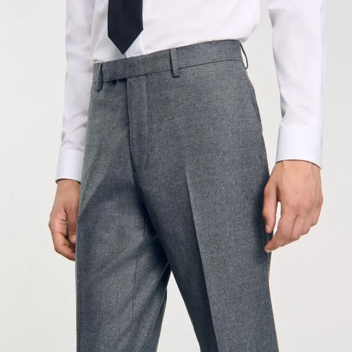 Suits and Blazers Men SANDRO Suit Trousers Grey
