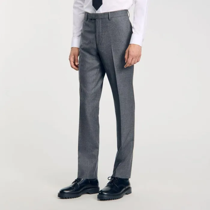 Suits and Blazers Men SANDRO Suit Trousers Grey