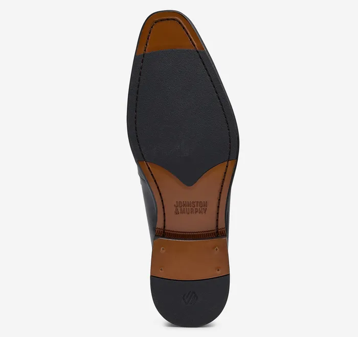 Sullivan Cap Toe Espresso Italian Calfskin Men Dress Shoes Johnston and Murphy