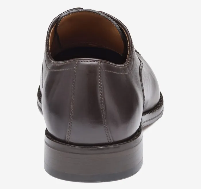 Sullivan Cap Toe Espresso Italian Calfskin Men Dress Shoes Johnston and Murphy