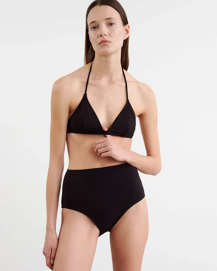 Swim Nili Lotan Women TRIANGLE BIKINI TOP Black