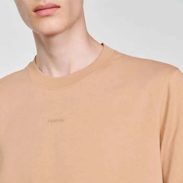 Tshirts and Polos Men SANDRO Shortsleeved Tshirt Light Brown