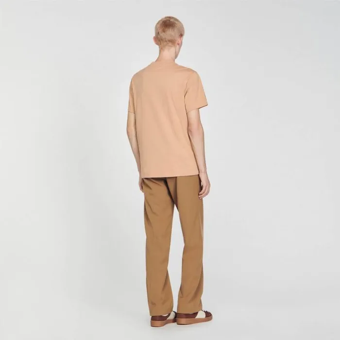 Tshirts and Polos Men SANDRO Shortsleeved Tshirt Light Brown